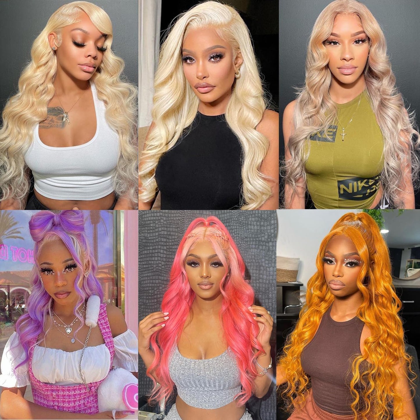 Blonde Wig Human Hair HD 613 Lace Front Wigs Human Hair 13X4 Body Wave Lace Front Wig Human Hair Pre Plucked with Baby Hair 24 Inch