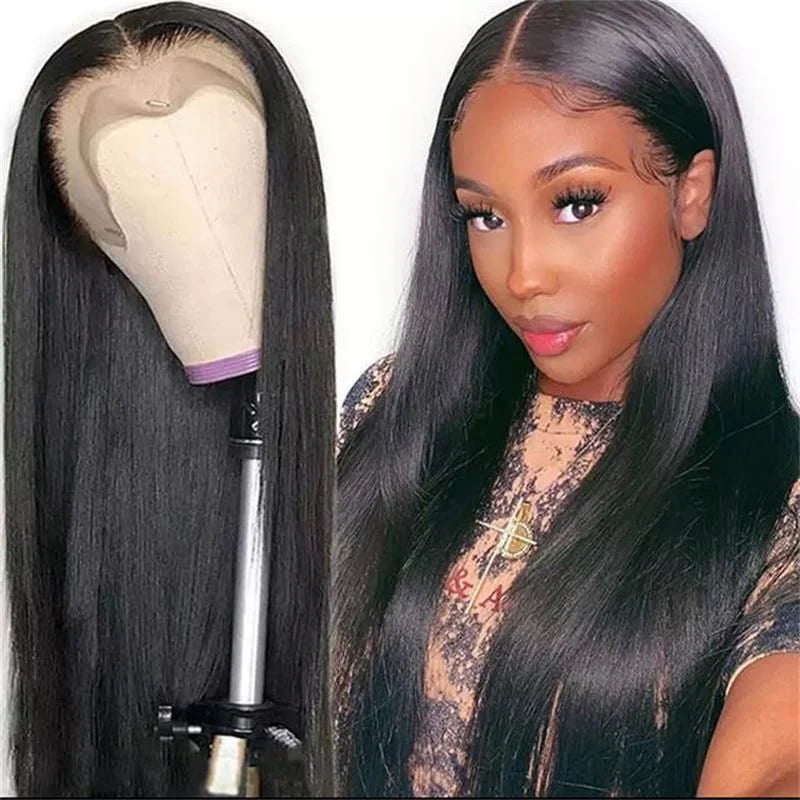 Straight Lace Front Wig Glueless Human Hair Wigs HD 13X4 Lace Frontal Wigs
