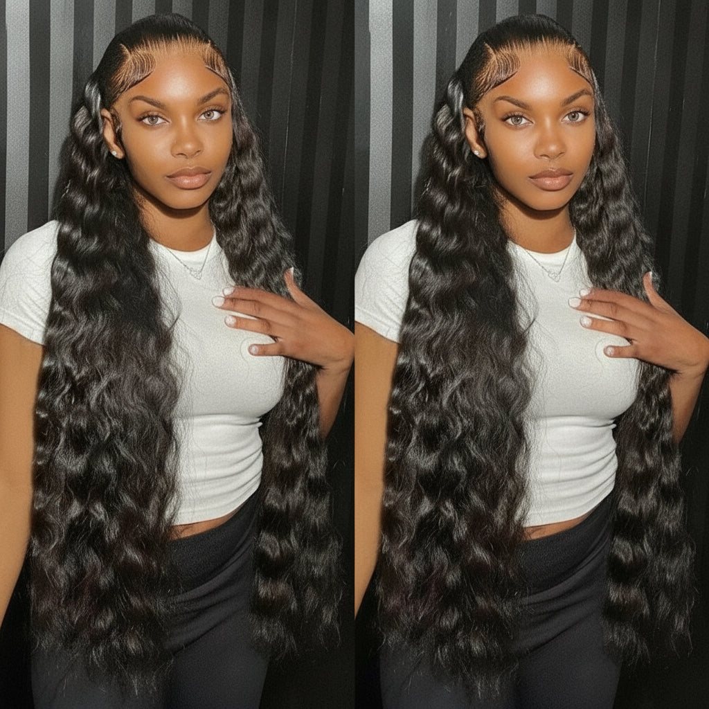 40 Inch Human Hair 13X4 Deep Wave Frontal Wig 13X6 Curly Hd Lace Front Wigs Brazilian Water Wave 5X5 Hd Lace Closure Wig