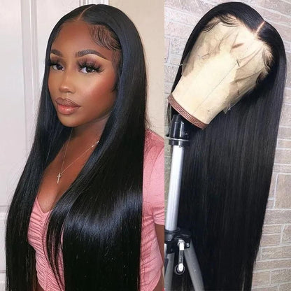 Straight Lace Front Wig Glueless Human Hair Wigs HD 13X4 Lace Frontal Wigs