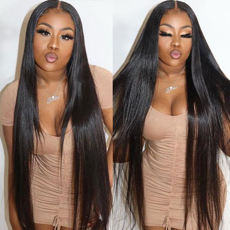 Straight Lace Front Wig Glueless Human Hair Wigs HD 13X4 Lace Frontal Wigs