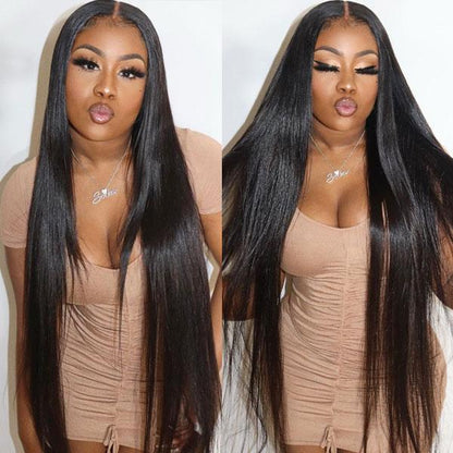 Straight Lace Front Wig Glueless Human Hair Wigs HD 13X4 Lace Frontal Wigs