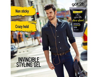 Schwarzkopf Got 2B Ultra Glued Invincible Styling Gel, 1.25 Oz